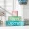 Glitzhome® 9.5" Wooden Easter Block Table Décor
